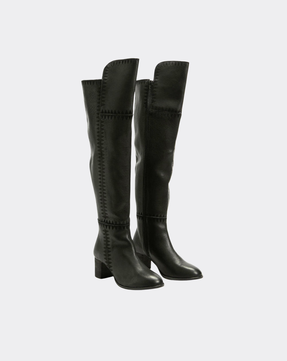 MARLEE - BLACK LEATHER TUMBLE